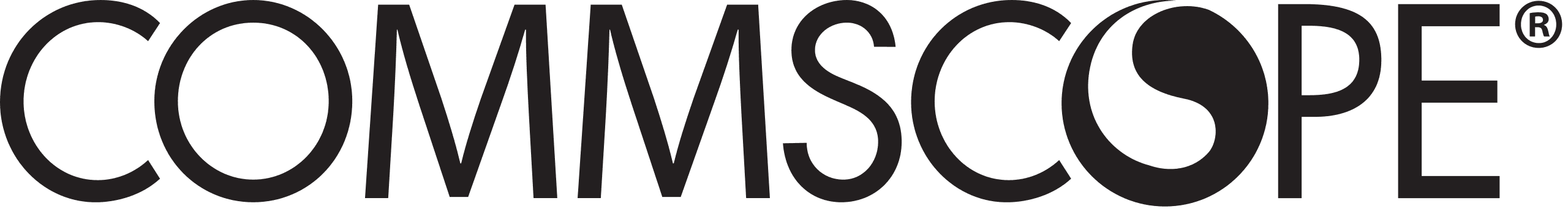 A logo of Commscope, for whom Scenariio is a Premier Solutions Provider